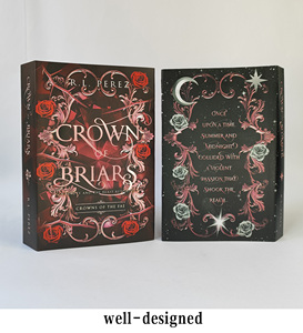 Impression de <span class=keywords><strong>livres</strong></span> de fiction <span class=keywords><strong>à</strong></span> couverture rigide avec bords pulvérisés personnalisés, estampage <span class=keywords><strong>à</strong></span> chaud or rose et finition spéciale de luxe - Product Image 1