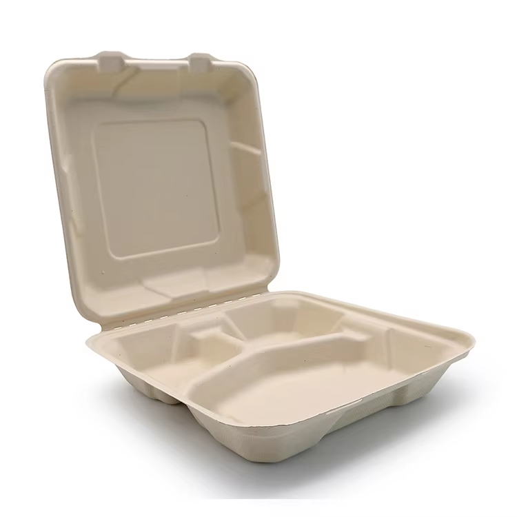 SKU-03 Bagasse clamshell