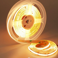 Bande lumineuse LED COB RGB intelligente pour la décoration de la maison, 24 V CC, 576 LED, Wi-Fi/télécommande, intensité variable, CRI90, indice de protection IP67, USB