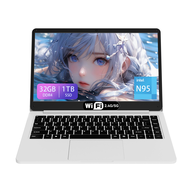New Wholesale High-Speed Intel N95 Mini Laptop Advanced Cooling DDR4 Video Memory IPS Screen Windows 11 English SSD Home Student
