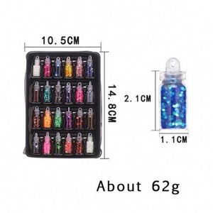กาวเรืองแสงพลาสติกขายดี ผงกลิตเตอร์สำหรับทำสไลม์ DIY - Product Image 6