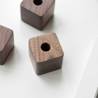 Support de stylo unique en bois massif de noyer et hêtre, artisanat créatif pour bureau et décoration de bureau
