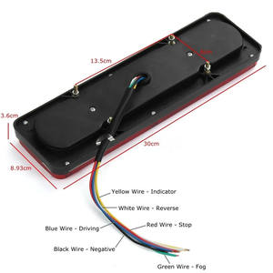 Nouveau 30CM 12V feux de freinage arrière de voiture 36LED étanche remorque indicateur lampe 6 fonctions pour caravane camion - Product Image 4