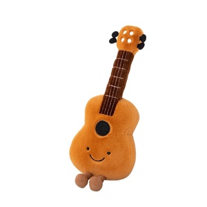 Cadeau pour enfant passionné de musique, décoration d'intérieur, jouet en peluche musical mignon, violon doux 30 cm, guitare, pipa, diapason, poupée en peluche instrument de musique - Product Image 2