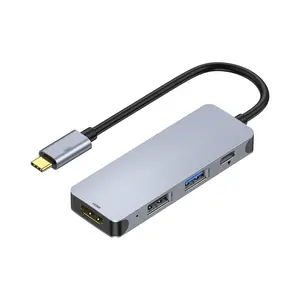 4 en 1 USB C Hub OEM HDM I 4K Adaptador 100W PD USB 3,0 5Gbps Compatible con Thunderbolt 3 4 Windows s Mac OS 10 por encima de MacBoo K Pro