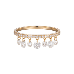 Bague classique en or blanc massif 14 carats avec diamant rond brillant de 0,58 ct cultivé en laboratoire |   Clarté VVS, taille brillant rond, créé en laboratoire - Product Image 1