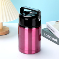 Termo de Acero Inoxidable de Doble Pared con Aislamiento al Vacío, de Gran Capacidad (1L), para Sopa, Comida Caliente, Personalizable