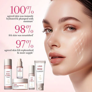 Ensemble de soins de la peau nettoyant visage hydratant Centella Marque privée Ensemble de soins de la peau à la rose pour femmes - Product Image 5