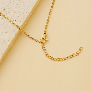 אופנה מינימליסטית אישית כלב עמיד למים להדפיס שם מותאם אישית 18k זהב 18k צמיד שרשרת קסם לנשים - Product Image 5