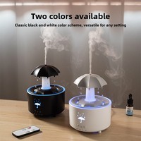 Diffuseur d'aromathérapie écologique rotatif de type brumeux, lumières sept couleurs, design inspiré des gouttes de pluie, capacité de 0,51 L, faible bruit