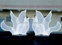 Support de toile de fond géant en métal en forme de S avec LED pour décoration de mariage et de fête