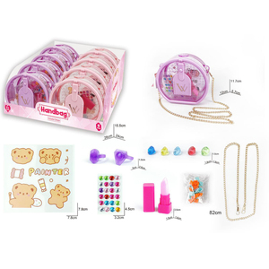 Sac à bandoulière transparent en plastique pour enfants, ensemble de <span class=keywords><strong>maquillage</strong></span> de jeu d'imitation et de rôle, boîte à jouets pour les enfants de 2 à 7 <span class=keywords><strong>ans</strong></span> - Product Image 2