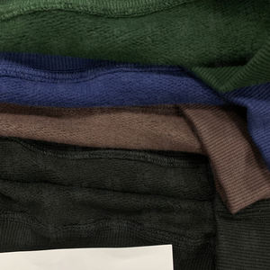 <b>Bulk</b> Custom Emboss Print 80 Cotton 20 Polyester Blend Breathable Sportwear Solid Color Loose Drop Shoulder Unisex Hoodie - Product Image 5