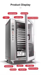 Four à fumée Gaz Électrique Visuel <span class=keywords><strong>Porte</strong></span> en Verre Four à Fumer Automatique Nourriture Poisson-Chat Sauage Poisson <span class=keywords><strong>Froid</strong></span> Machine à Fumer Viande - Product Image 6