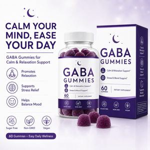 Gummies GABA pour le sommeil avec L-Théanine et <span class=keywords><strong>Passiflore</strong></span> 250mg – Soutien à la relaxation, sans sucre, végétaliennes, ODM - Product Image 2