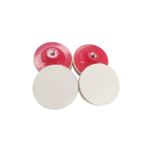 Disco de pulido de fieltro de lana Changhai M14 100x20mm para amoladora angular, almohadilla no abrasiva - Product Image 4