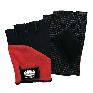 Gants de sport et d'entraînement unisexes en cuir de qualité supérieure, à demi-doigts, à enfiler, pour la musculation et le fitness - Product Image 4