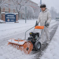 Souffleuse à neige et déneigeuse autoportée à transmission intégrale Loncin 15HP 420cc pour parcs industriels et routes