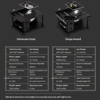 Mini scie électrique de précision compacte, petite scie à table coulissante portable pour le travail du bois, coupeur multifonctionnel fabriqué en Chine