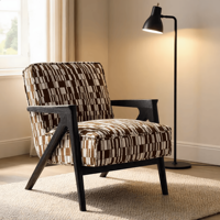 Fauteuil de loisirs moderne en coton écologique pour chambre, bureau à domicile, salon, hôtel, salle à manger, mobilier de maison