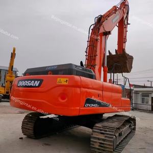 Excavadora de cadenas grande Doosan DX340LC de 34 toneladas usada de alta calidad, con motor y bomba originales de Corea, modelo 2023 en stock. - Product Image 4