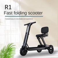 Scooter Eléctrico Plegable, Scooter de Movilidad para Ayudar a las Personas Mayores a Viajar a Corta Distancia, Uso para Jóvenes