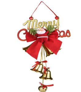 Novedades 2024, Adorno Navideño de Plástico de 23 cm, Colgante de Papá Noel, Campana para Árbol de Navidad - Product Image 3