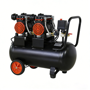 Pistola de Pintura de 220V y 50 Litros, <span class=keywords><strong>Compresor</strong></span> de Aire Portátil, Silencioso, Sin Aceite, con Alimentación de CA y Refrigeración por Aire - Product Image 1