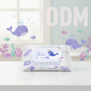Lingettes pour bébé à base d'<span class=keywords><strong>eau</strong></span>, personnalisées OEM&ODM, parfumées, nettoyent en douceur la tête du bébé - Product Image 1