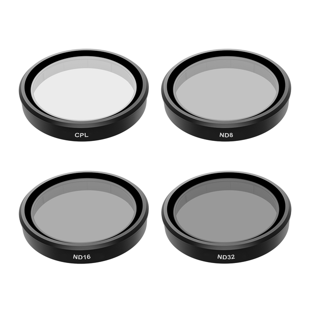 Telesin Magnetic CPL ND8 ND16 ND32 4-Piece Camera Filters for Osmo Action 3/4 Optical Glass