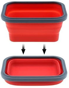 Hộp Cơm Trưa Bento Bằng Silicon Chống Rò Rỉ Có Thể Gập Lại Hộp Đựng Thực Phẩm Bằng Silicon Có Nắp - Product Image 4