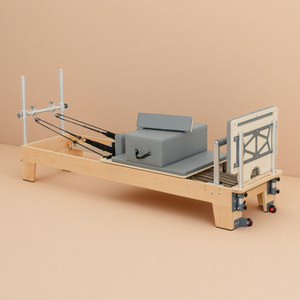 <span class=keywords><strong>Lit</strong></span> <span class=keywords><strong>de</strong></span> Pilates haut <span class=keywords><strong>de</strong></span> gamme pour studio <span class=keywords><strong>de</strong></span> fitness professionnel, structure en bois d'érable avec barre à 7 positions et appui-tête réglable - Product Image 5