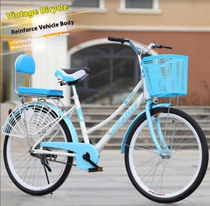 Vélo à pédale adulte léger 24/26 pouces, vitesse unique, style classique, pour homme et <span class=keywords><strong>femme</strong></span>, vélo <span class=keywords><strong>de</strong></span> <span class=keywords><strong>ville</strong></span> pour trajets quotidiens, en acier, transfrontalier - Product Image 6