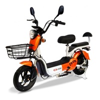Bicicleta Eléctrica Urbana para Adultos de Alta Calidad, 48V 12Ah, Batería Portátil de Plomo-Ácido, Ebike 350W 500W