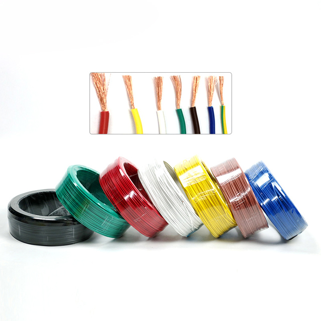 0.3mm 0.5mm 0.75mm 1mm 1.5mm 2.5mm 4mm 6mm 10mm 16mm 25mm PVC Insulated Flexible Single Copper Electronic Wire Electrical Cable