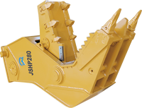 Concasseur de roche et de béton hydraulique JISAN 25T, attache pour excavatrices de 6 à 40 tonnes, certifié CE, garantie d'un an, mâchoire de 880 mm