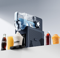 Máquina Profesional para Granizados ANBOLIFE con Tecnología de Enfriamiento Rápido, 5 Programas Preestablecidos, Margaritas Congeladas, Frappés y Más, Gris