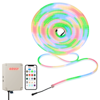 Светодиодная неоновая лента Gouly Colorful Light Strip Address LED Domed Neon Flex SMD 5050, 12В