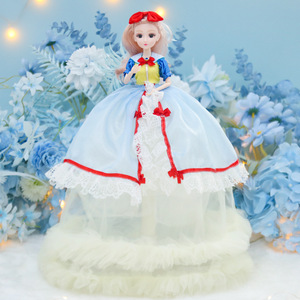 Grande 50cm Set di bambola principessa peluche dai capelli lunghi <span class=keywords><strong>bambina</strong></span> regalo di danza elfo principessa giocattolo per matrimoni e occasioni speciali - Product Image 4