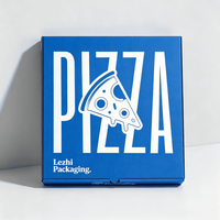 Boîte à pizza en kraft blanc de haute qualité personnalisée, réutilisable, biodégradable, avec votre logo