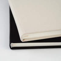 Cuaderno diario de lino y tela de tapa dura con impresión de logotipo personalizado A5 Office Business Brb & Pouring Into Me Journal