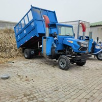 Broyeur de fourrage électrique automatique pour l'agriculture, monté sur tricycle, portable pour la ferme, pour la fabrication d'aliments pour animaux, coupe de paille et d'herbe