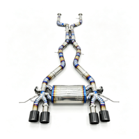 Système d'échappement Catback Valvetronic en titane pour BMW G81/G80 M3, G87 M2, G82 M4 S58 3.0T S58. Tuyau intermédiaire sur mesure à longueur égale