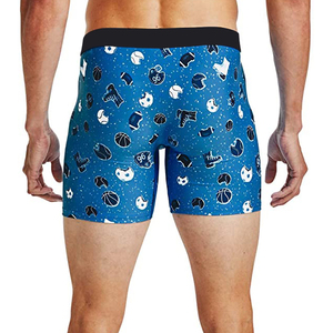 Hầu hết các phong cách ưa thích phía trước mở lớn phình dương vật Đồ lót thoải mái Flex dây thắt lưng dài của nam giới bông <span class=keywords><strong>boxer</strong></span> tóm tắt - Product Image 5