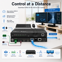 SDVoE 4K60 pour encodeur/décodeur, transceiver optique métallique AV sur IP, port fibre, 10GbE, commutateur AV double mode pour mur vidéo