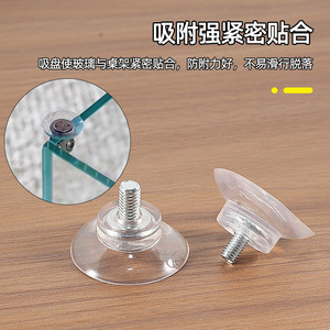 Pvc Thickened Material Suction Cup With Screw <b>Adjustable</b> Feet For Cat <b>Bed</b> And Climbing Frame Transparent Environmentally - Product Image 5