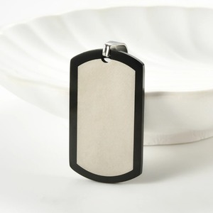 จี้ห้อยคอสแตนเลสสตีลรูปทรง Dog Tag สำหรับทุกเพศ สไตล์ฮิปฮอป ลายโล่ห์อเมริกัน  เครื่องประดับ - Product Image 4