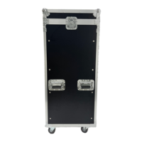 Estuche de Transporte de Alta Calidad de 20U para Equipos de Amplificación de Audio, con Orificios para Cables en la Parte Superior, para Colocar Mezclador, 4 Ruedas, OEM/ODM, Resistente