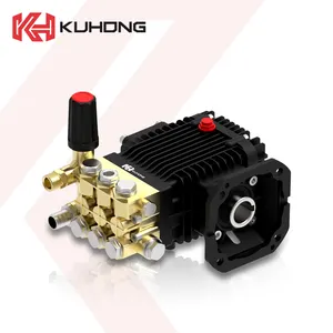 Kuhong 100bar 15l/Min Electric Piston Pump Cold Water Triplex Crankshaft High Pressure Pump