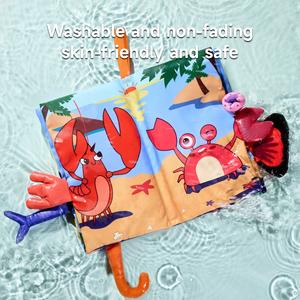 Sách vải cảm giác đuôi thú 3D mềm mại Tumama Kids, sách tắm vải cho bé, sách vải đầu tiên cho bé, đồ chơi sách vải - Product Image 6